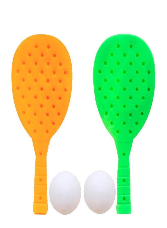 DISILA TRADERS Plastic Made Badminton Set with Two Balls for Kids Outdoor Game Toys Rackets Toys (Random Colors) - Image 2